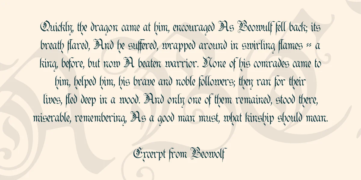 Kanzler Font preview 3