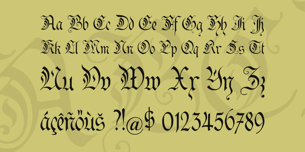 Kanzler Font preview 4