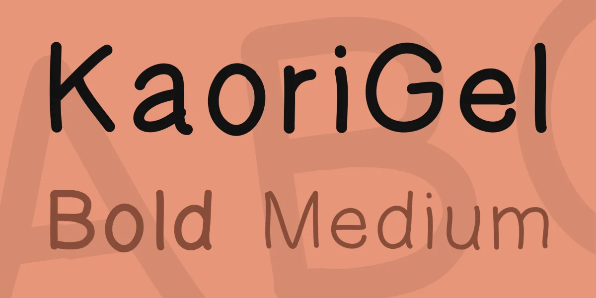 KaoriGel Font Family preview 3