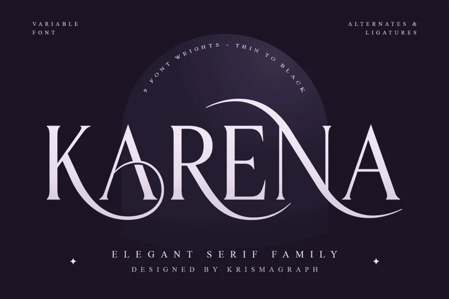 Karena Serif Font