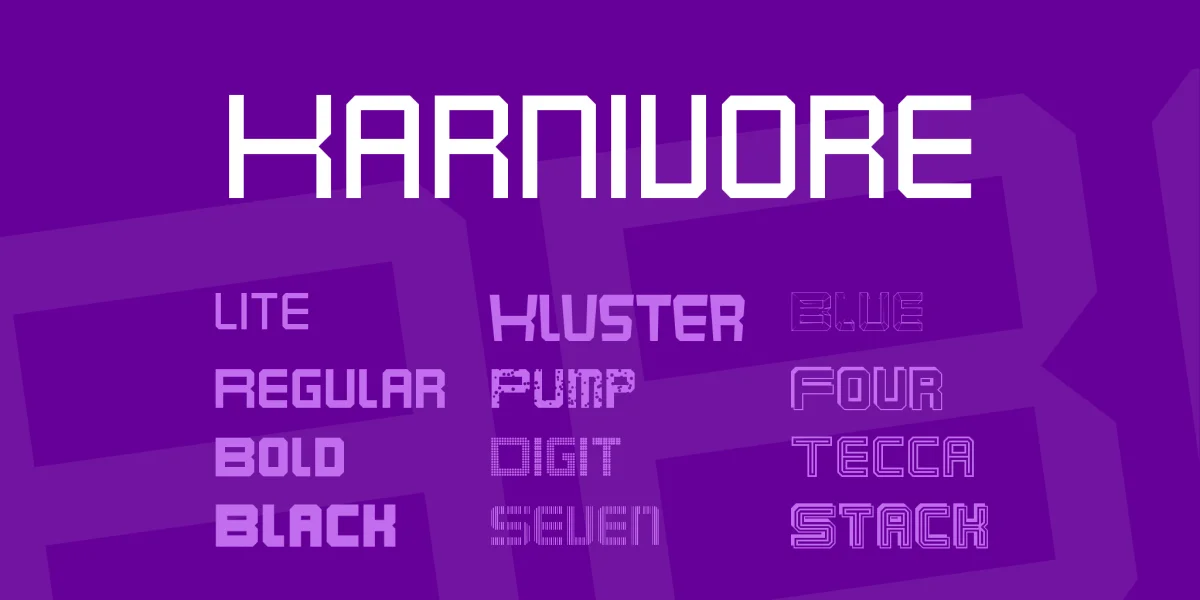 Karnivore Font Family