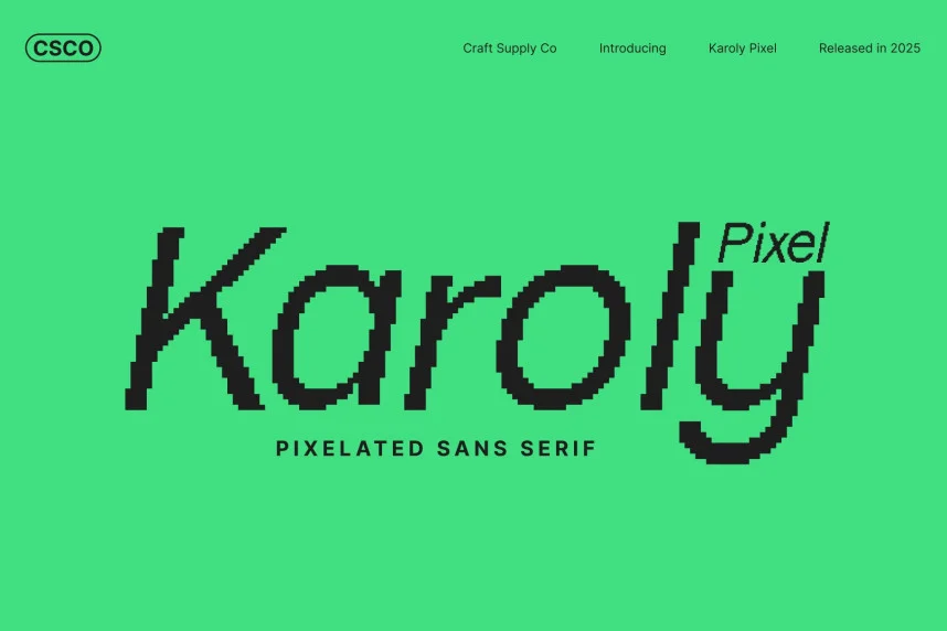 Karoly Pixel Font