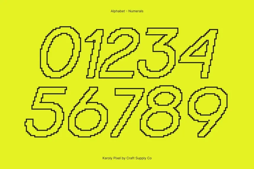Karoly Pixel Font preview 4