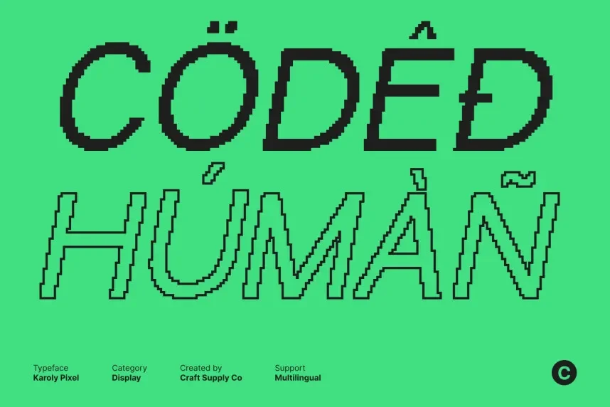 Karoly Pixel Font preview 5