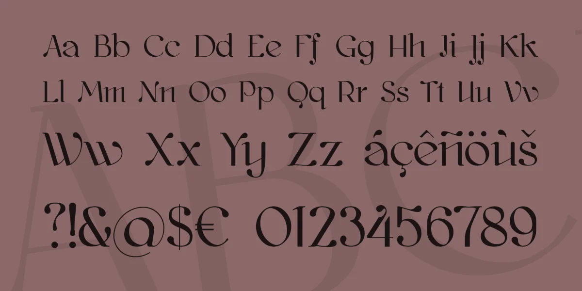 kawoszeh Font preview 4