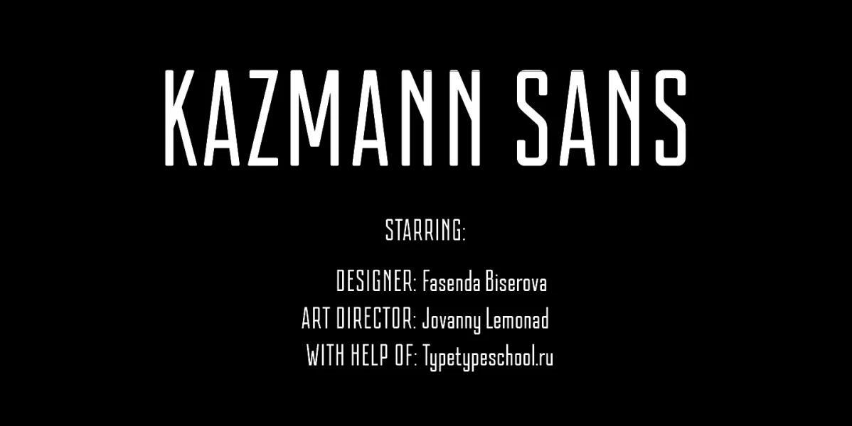 Kazmann Sans Font