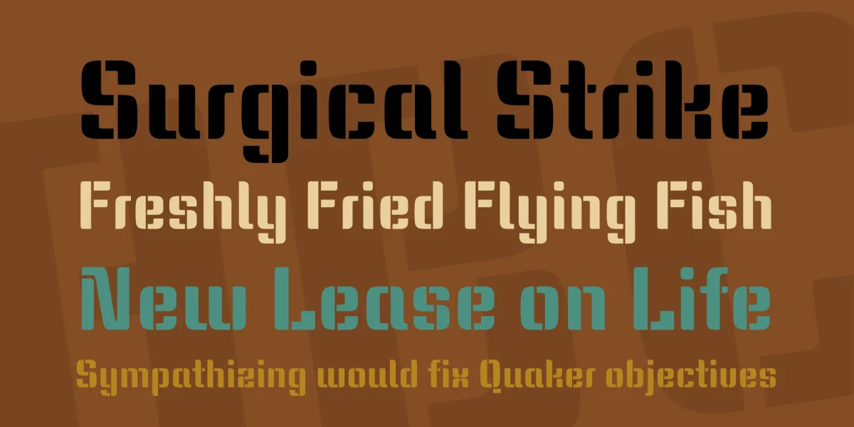 Keania One Font preview 2