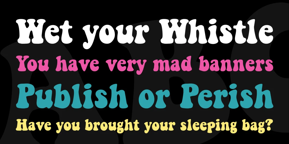 Keep on Truckin' Font preview 2