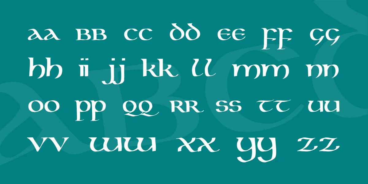 Kells Uncial Font preview 3