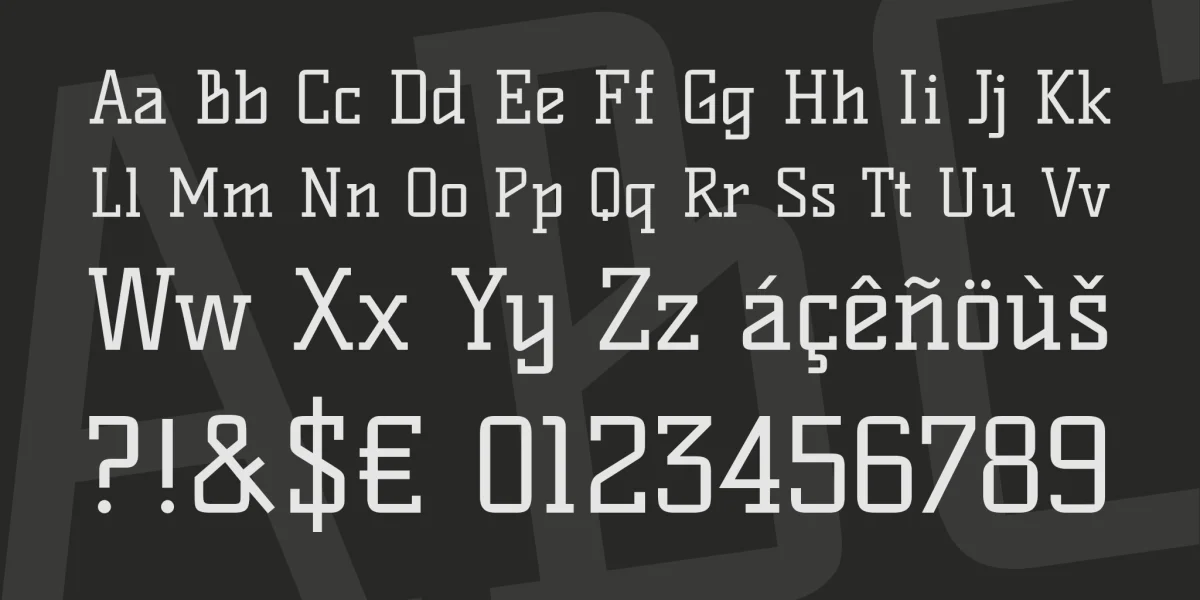 Kelly Slab Font preview 4