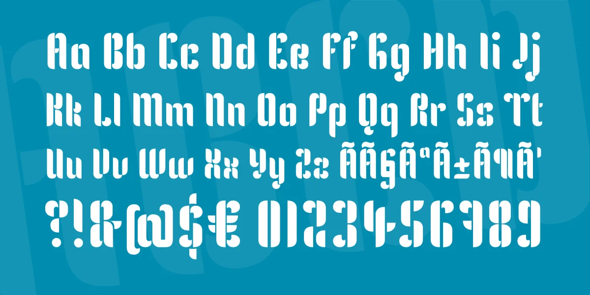 Kenia Font preview 3