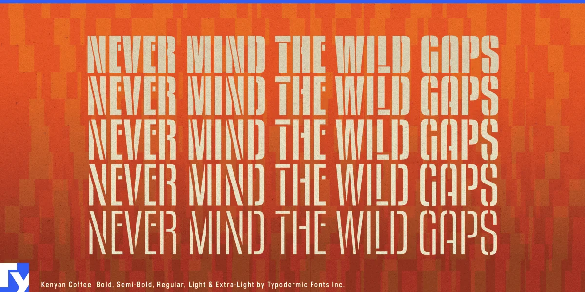 Kenyan Coffee Stencil Font preview 5