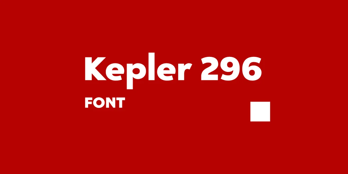 Kepler 296 Font