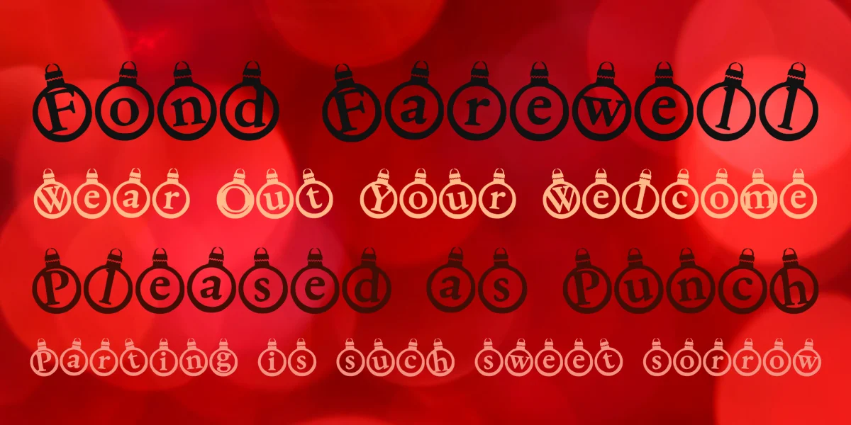 KerstKaarten Font preview 2