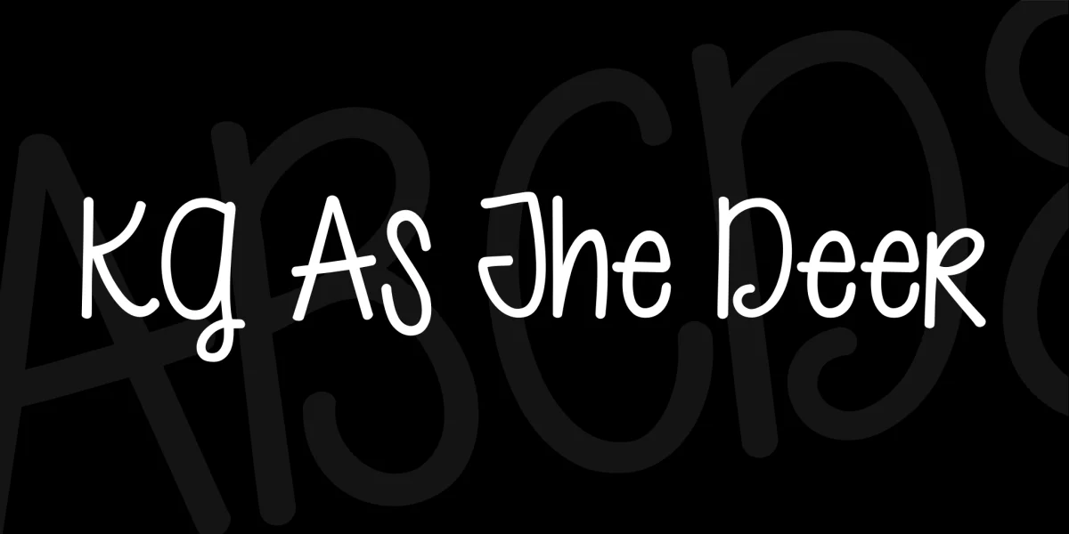 KG As The Deer Font