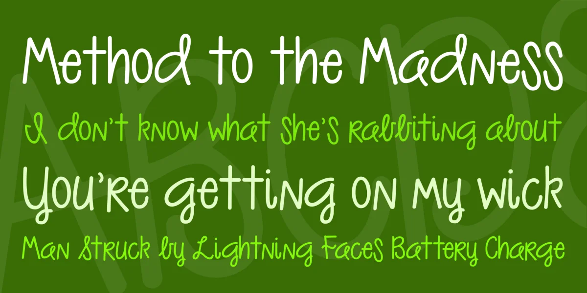 KG As The Deer Font preview 2