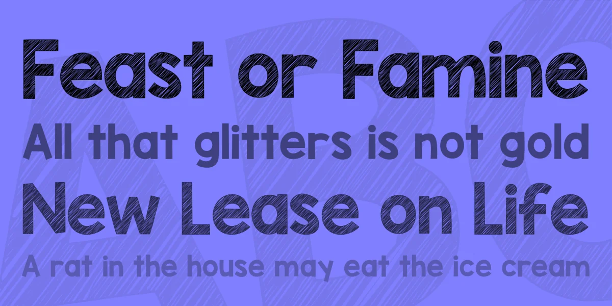 KG Blank Space Font Family preview 2