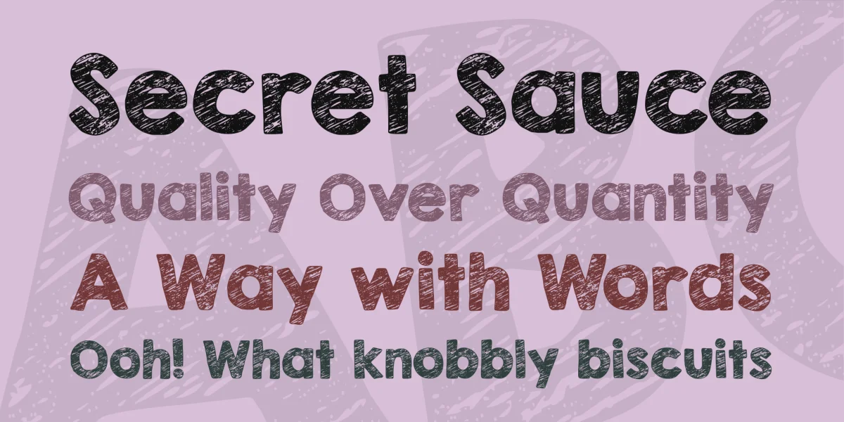 KG Broken Vessels Sketch Font preview 2