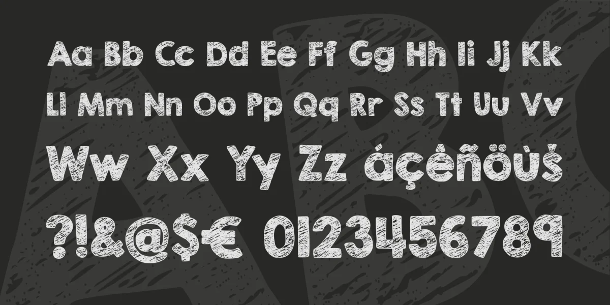 KG Broken Vessels Sketch Font preview 3