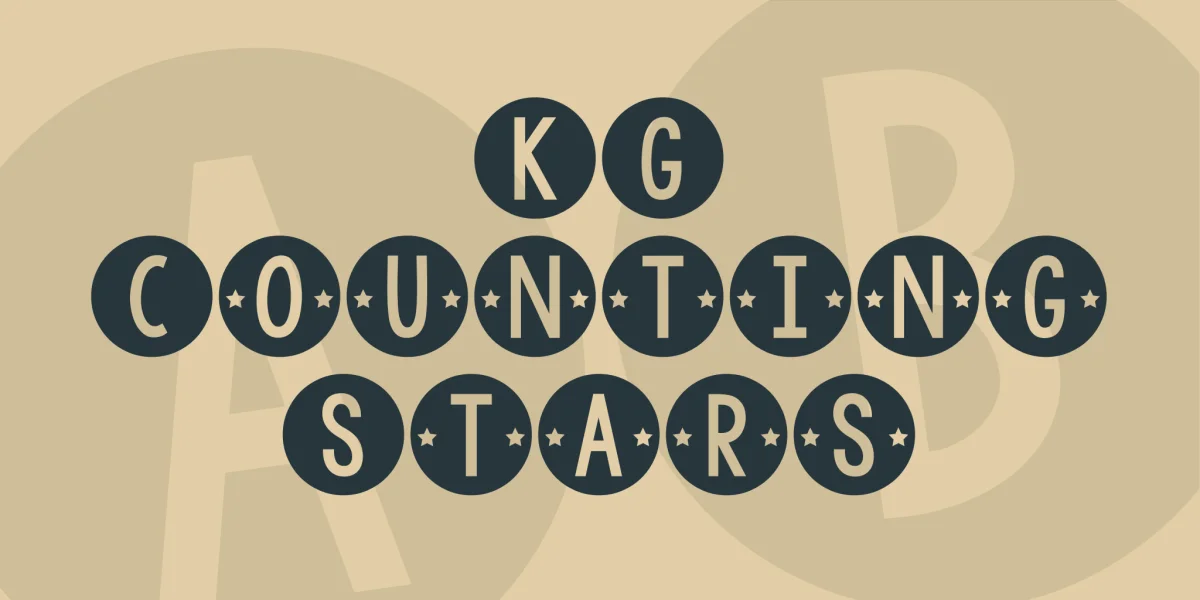 KG Counting Stars Font