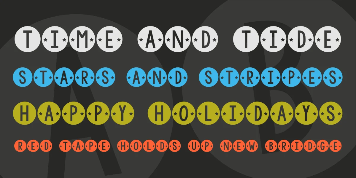 KG Counting Stars Font preview 2