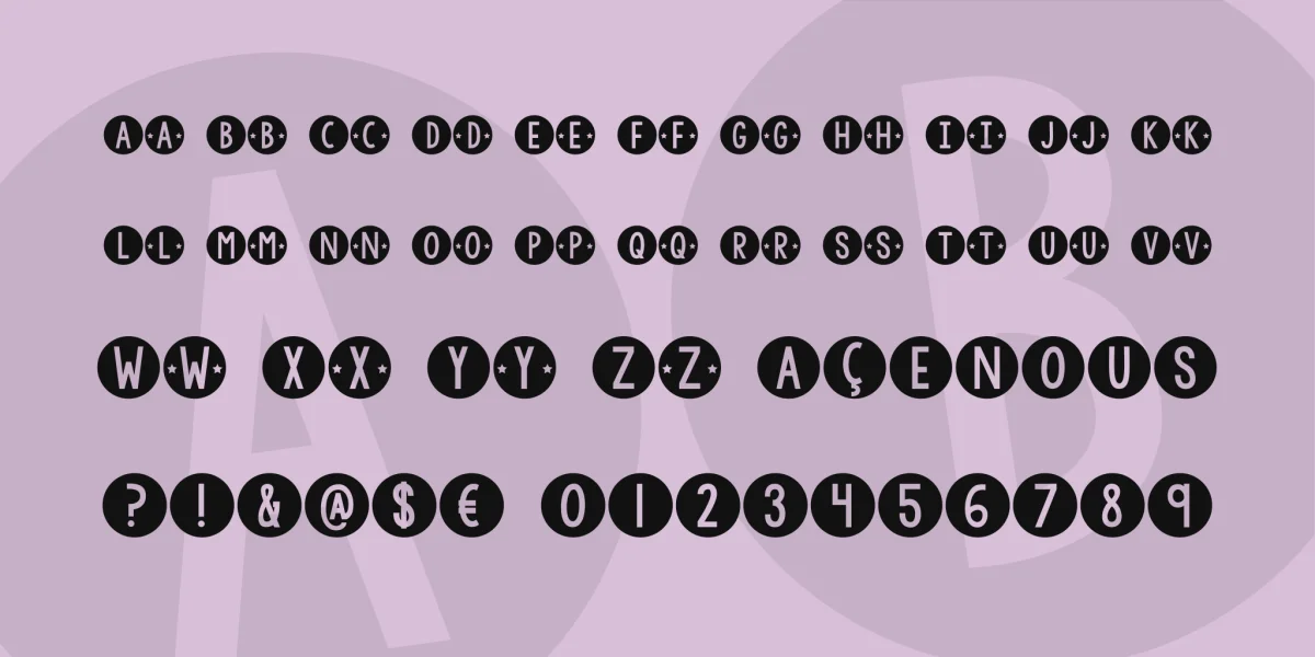KG Counting Stars Font preview 3