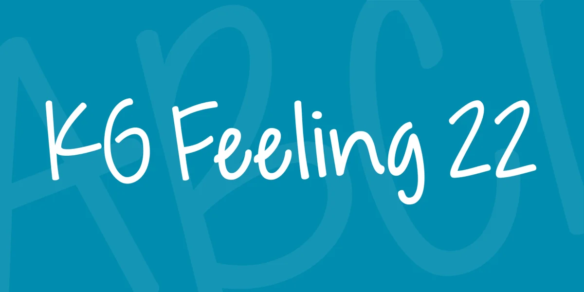KG Feeling 22 Font