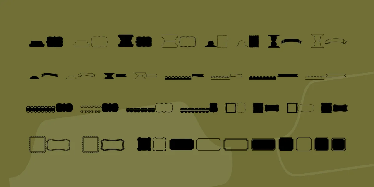 KG Flavor and Frames Five Font