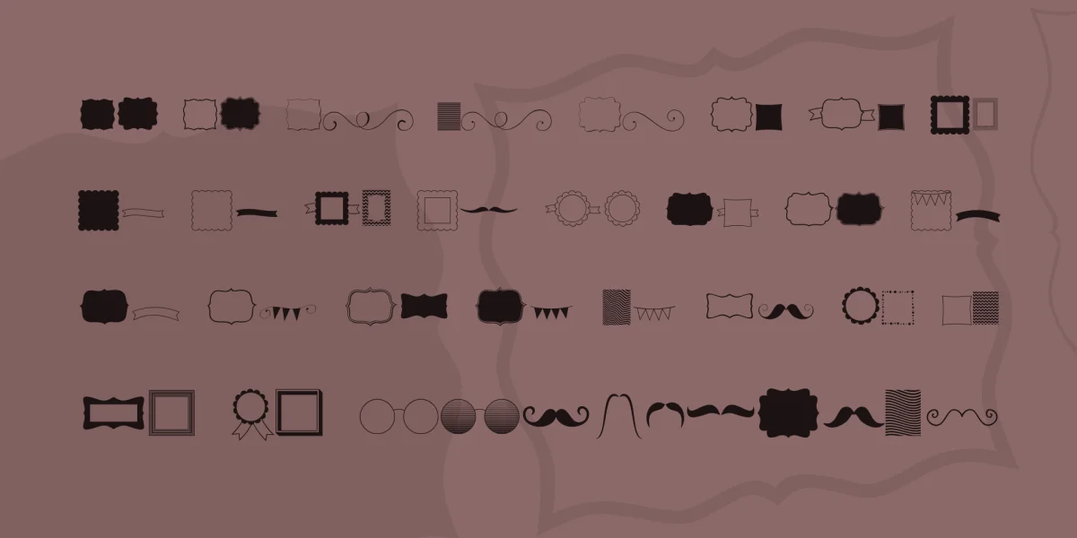 KG Flavor and Frames Font