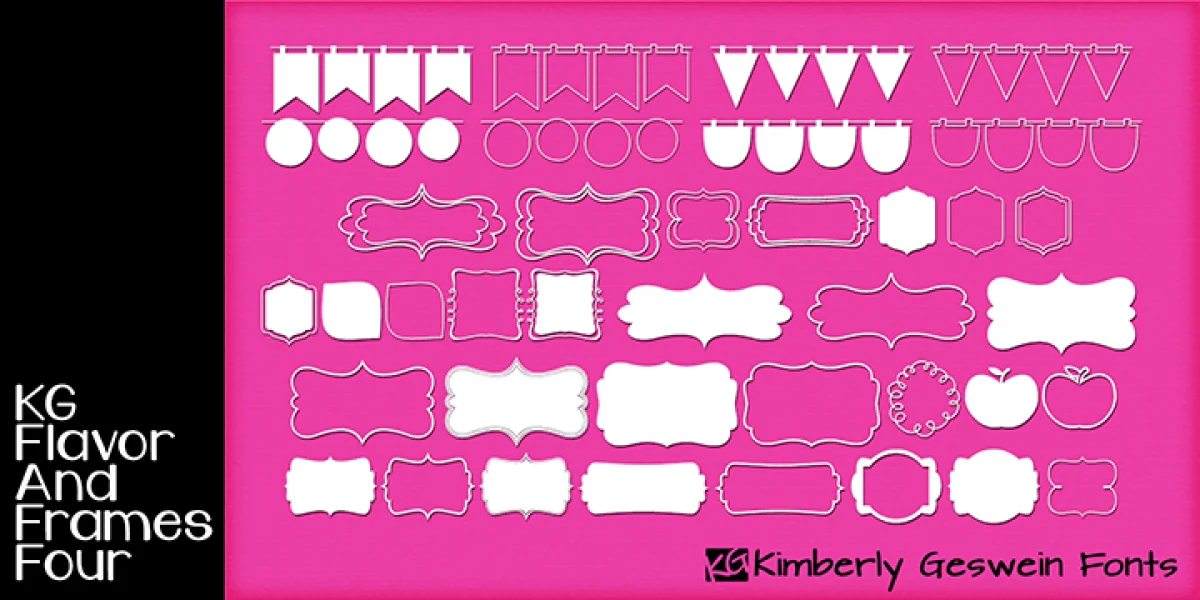 KG Flavor And Frames Six Font