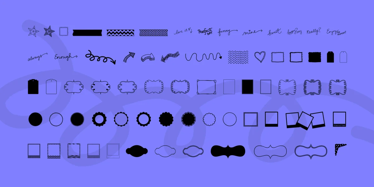 KG Flavor and Frames Three Font