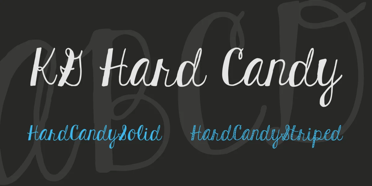 KG Hard Candy Font Family