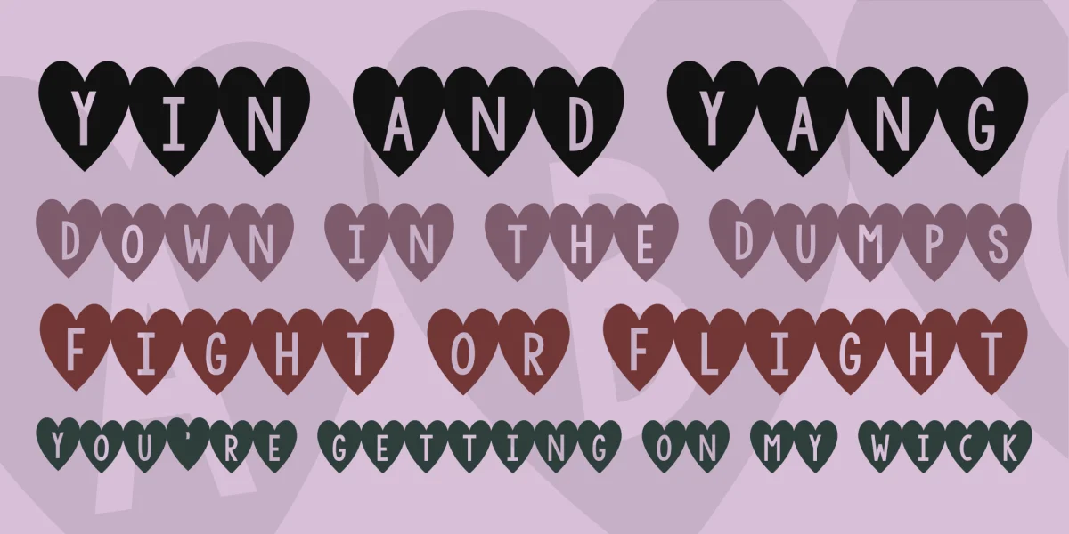 KG I And Love And You Font preview 2