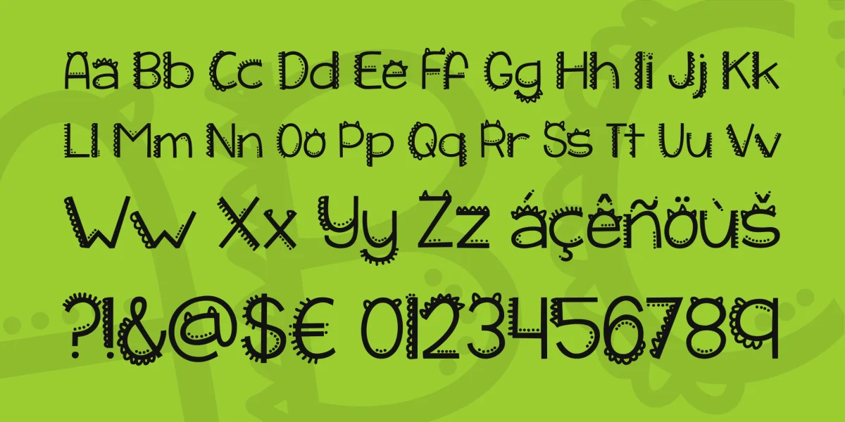 KG I Like To Move It Font preview 2