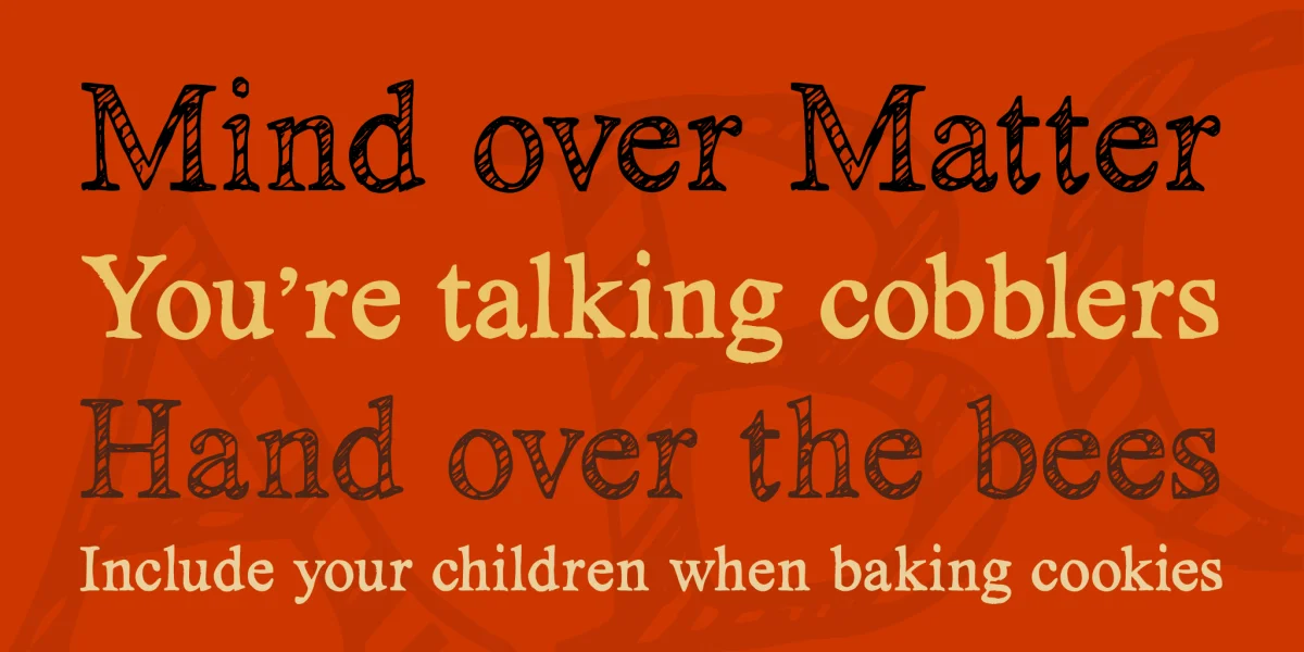 KG No Regrets Font Family preview 2
