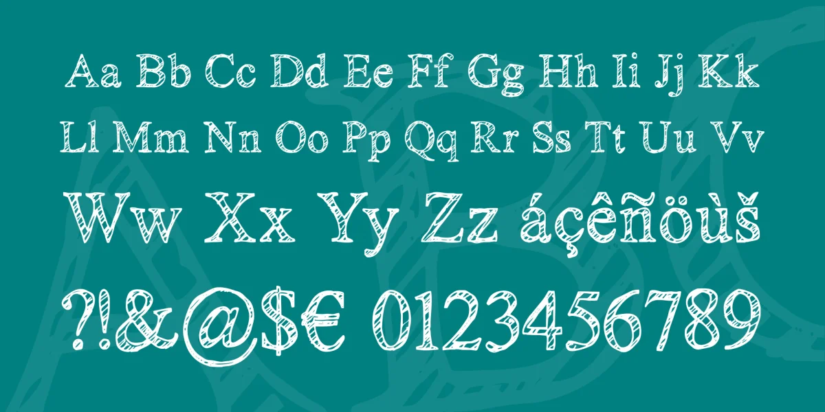 KG No Regrets Font Family preview 3