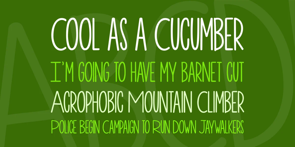 KG One More Night Font preview 2