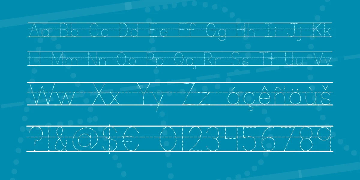 KG Primary Dots Font Family preview 2