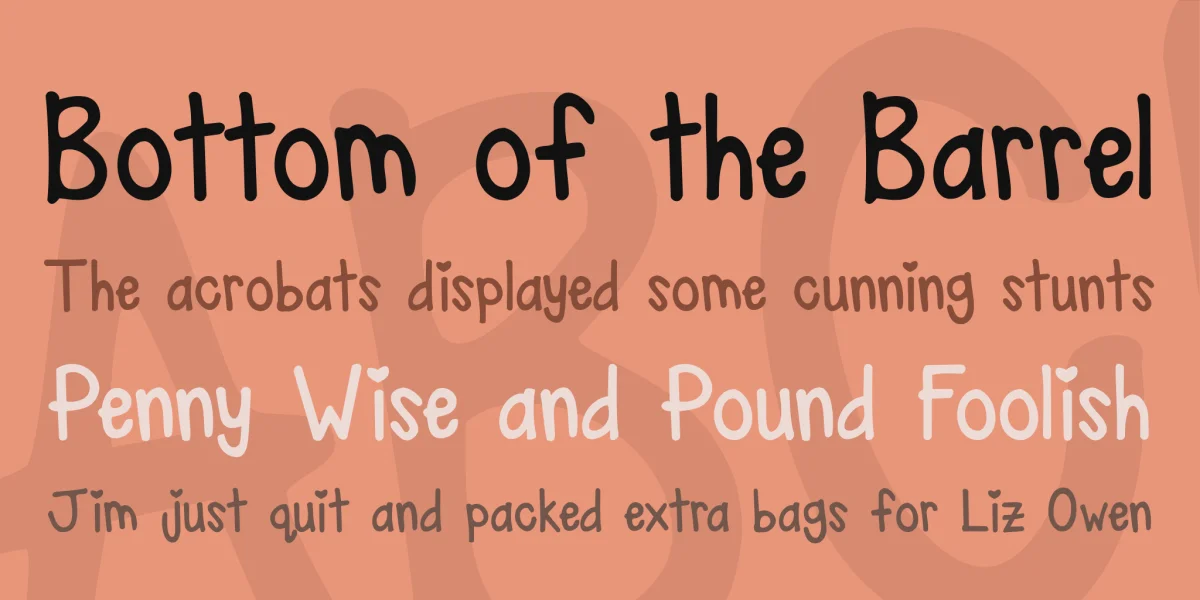 KG Ray of Sunshine Font preview 2