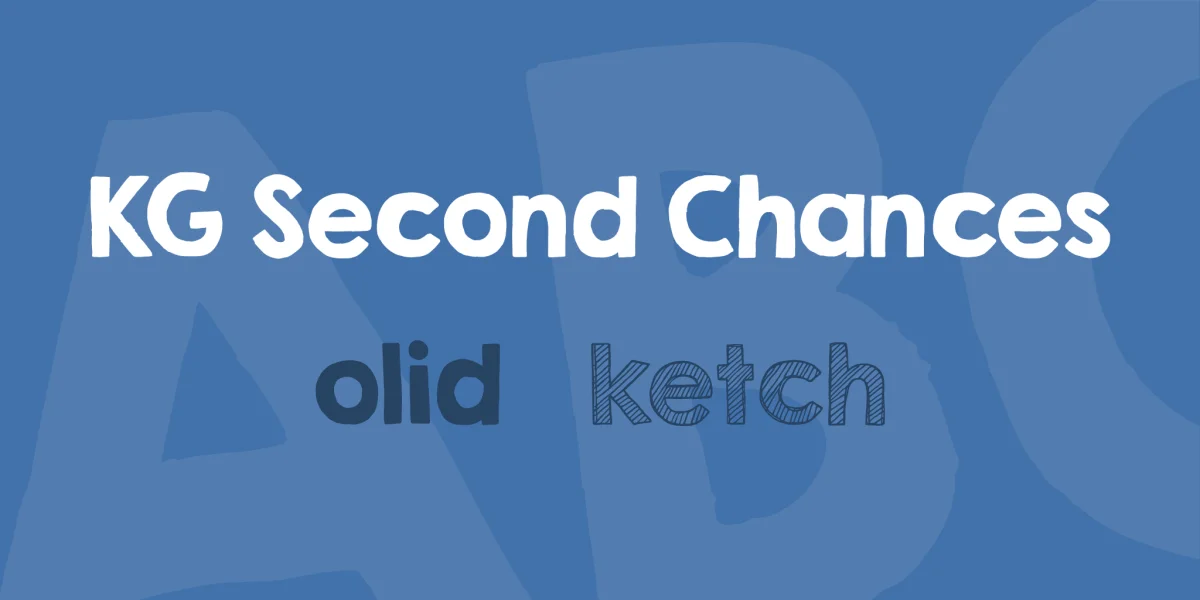 KG Second Chances Font Family