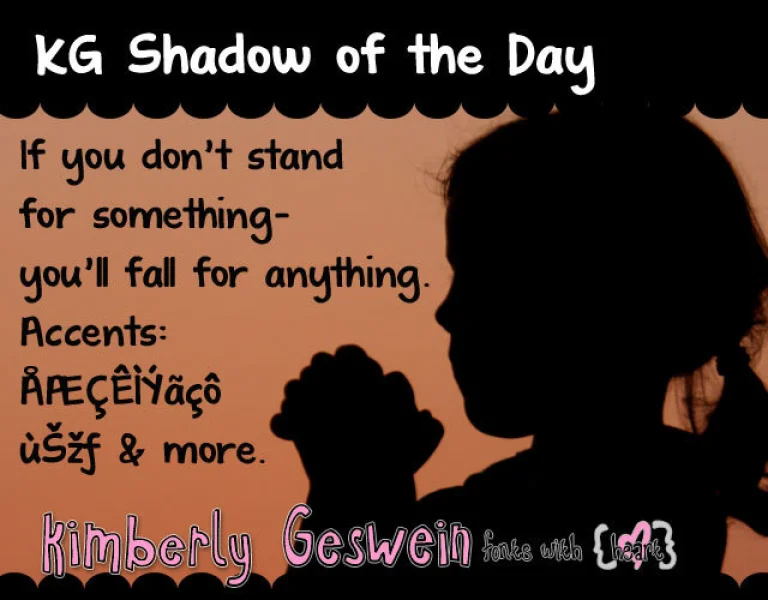 KG Shadow of the Day Font