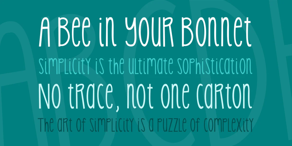 KG Skinny Latte Font preview 2