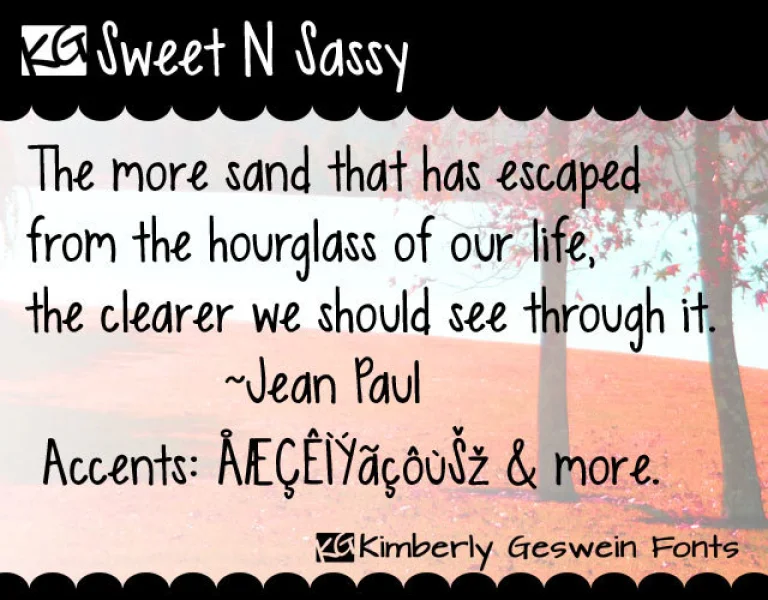 KG Sweet N Sassy Font