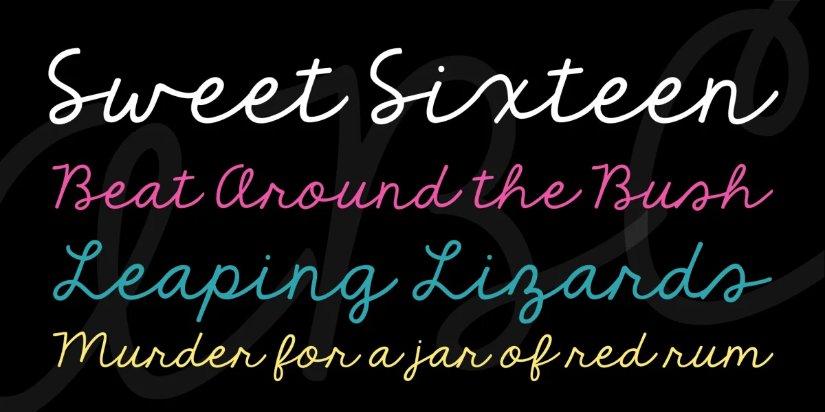 KG The Fighter Font preview 2