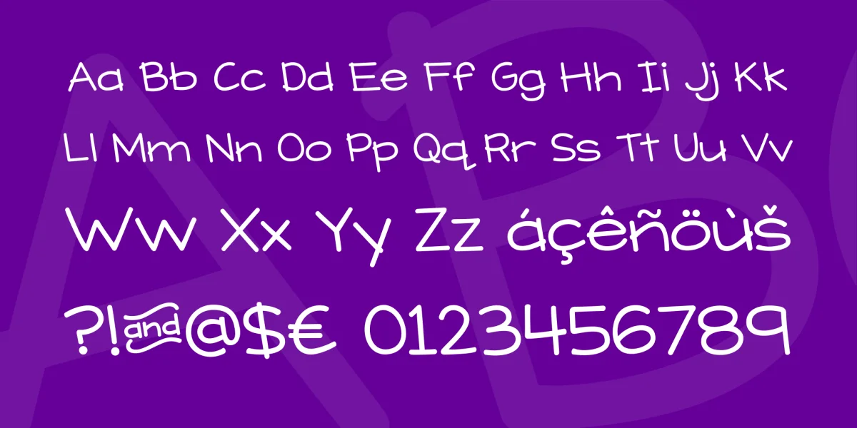 KG What Does the Fox Say Font preview 3