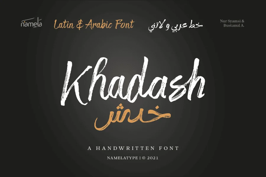 Khadash Arabic_Demo Font