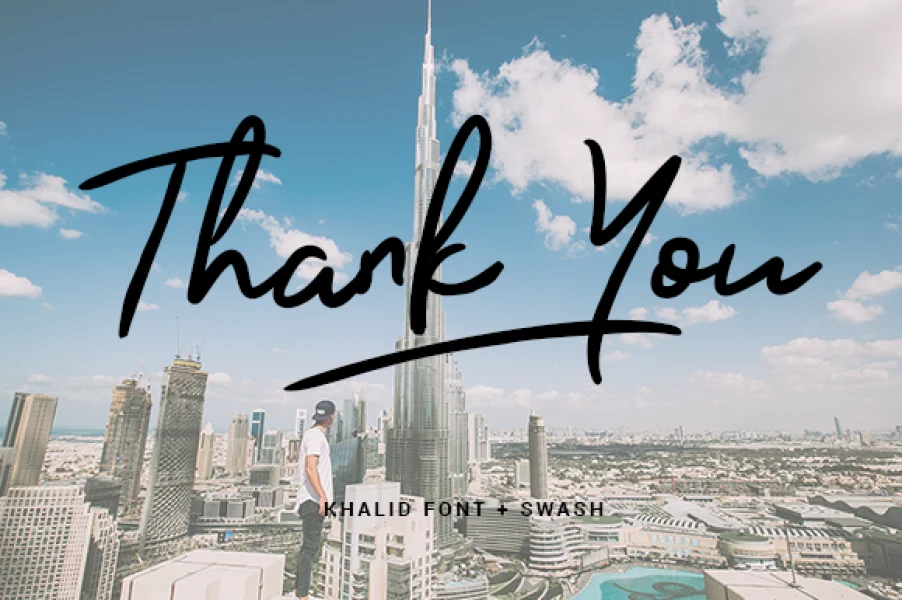 Khalid Personal Font preview 10