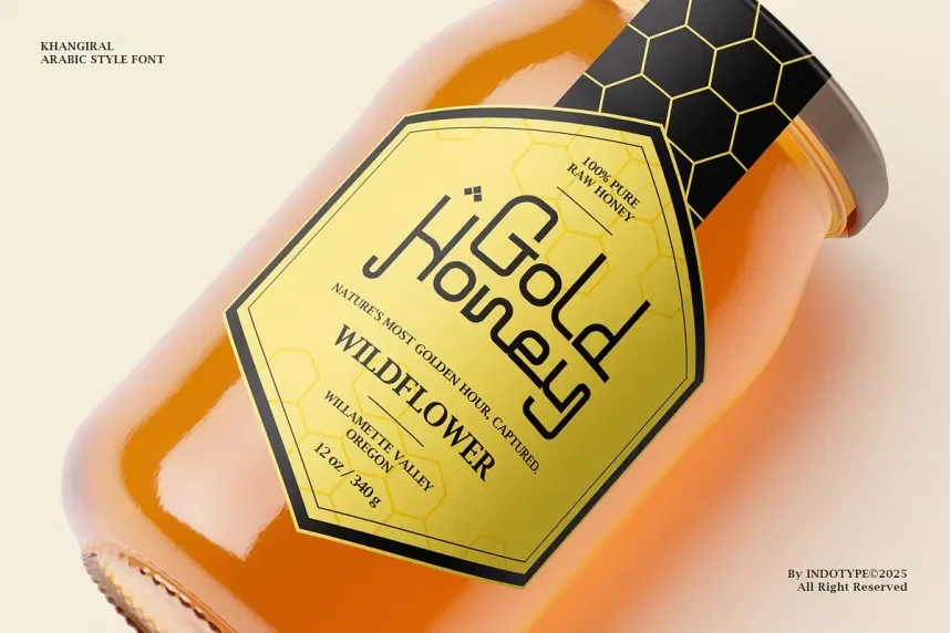 Khangiral – Monolinear Arabic Font preview 5