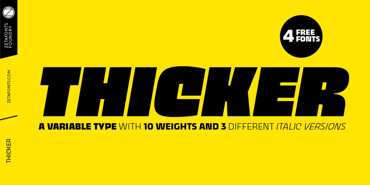 Thicker Trial Font Family