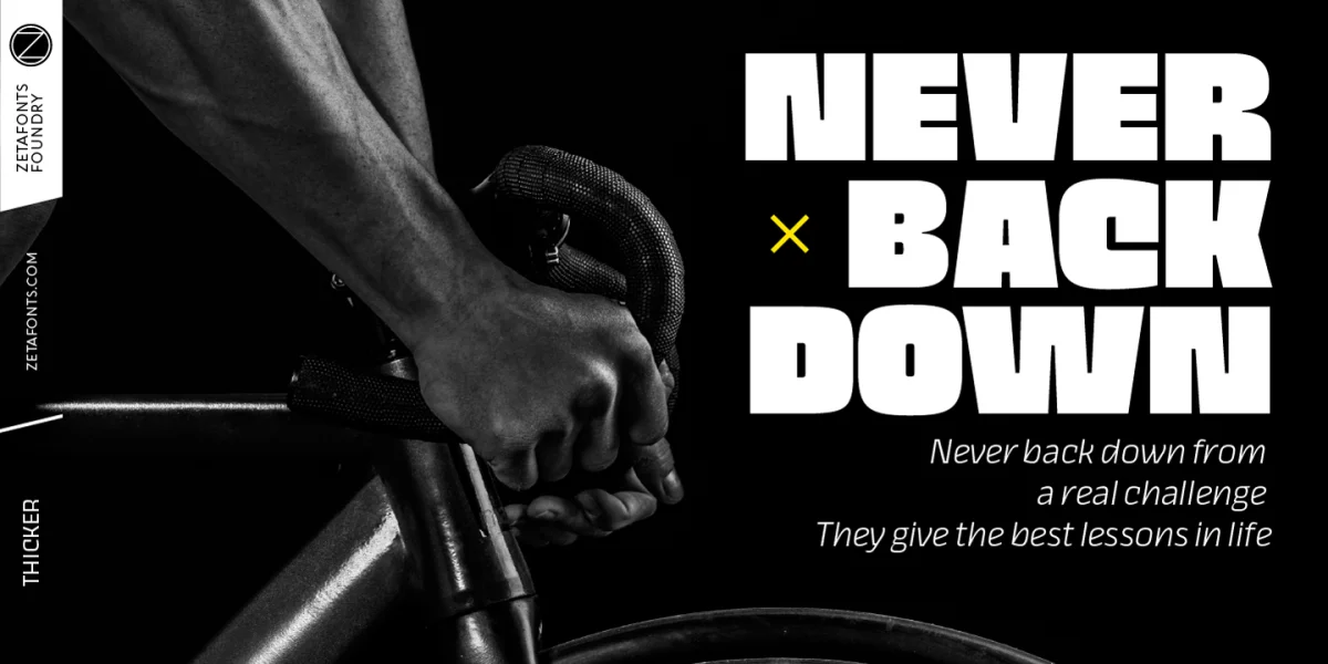 Thicker Trial Font Family preview 3